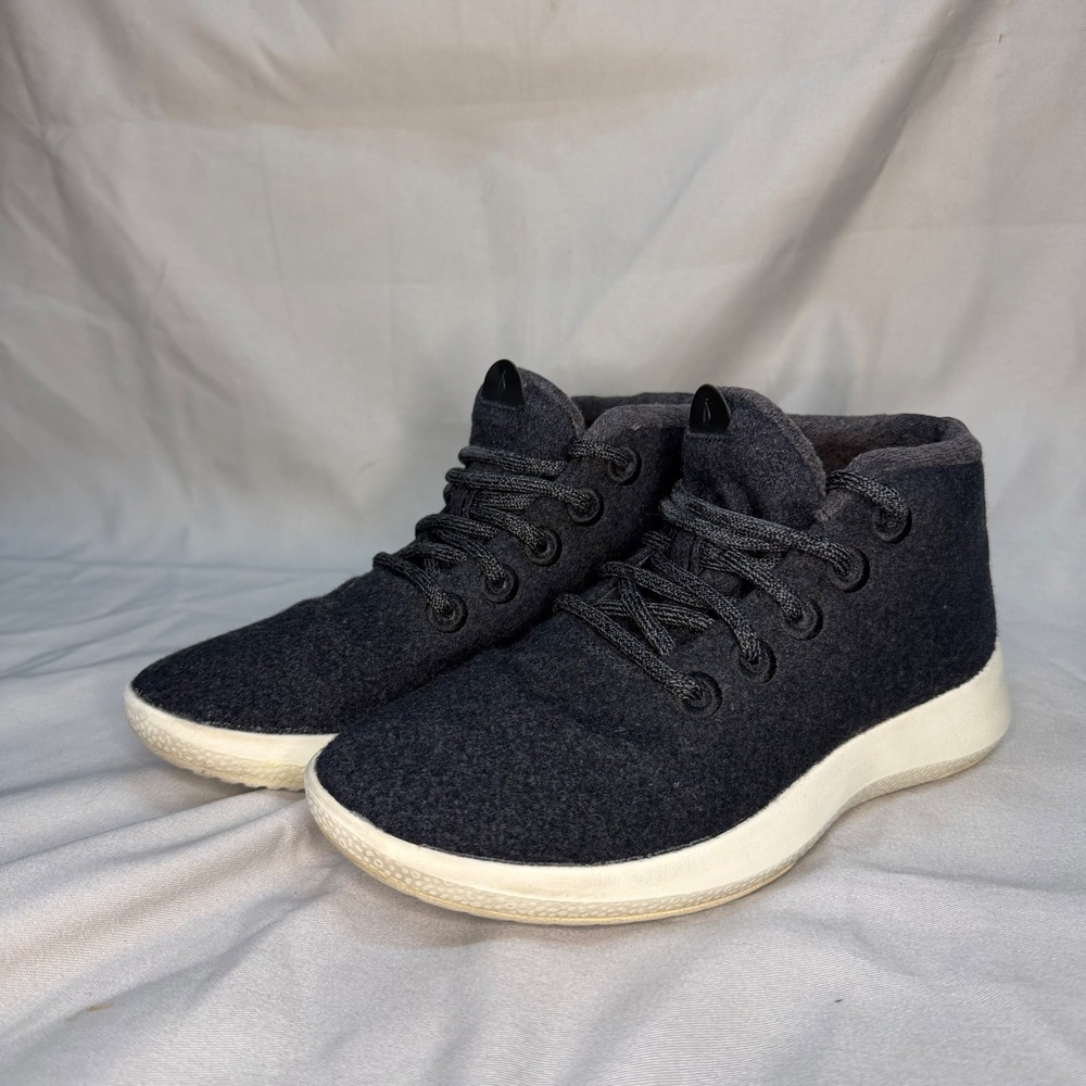 Allbirds Wool Runner Mizzle Charcoal Grey Water Repellent Casual Sneakers W7
